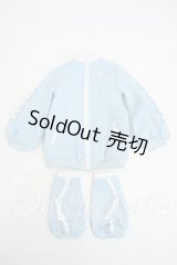 MSD＆MDD/OF:メランコリック水色ジャージ・ミニ Y-26-04-08-282-WT-ZY