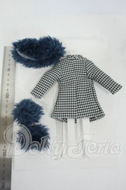 画像2: ジェニー/OF:Little Factory製 モッズ風ファー付きコートドレスセット Y-26-04-08-267-WT-ZY