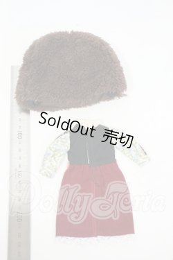 画像2: ネオブライス/OF:by.echo*コラボ ファーハットガールセット:ブラウン Y-26-04-15-261-WT-ZY