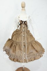 MDD/OF:TOA Claris様製 キャラメル:ミニっ子ピンタックワンピース＆ボレロセット Y-26-04-22-097-WT-ZY