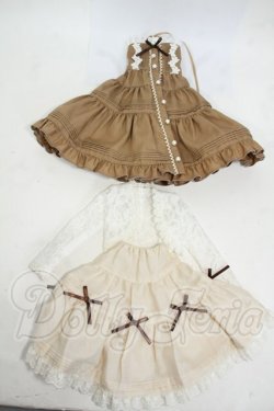 画像4: MDD/OF:TOA Claris様製 キャラメル:ミニっ子ピンタックワンピース＆ボレロセット Y-26-04-22-097-WT-ZY