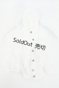 画像1: SDM＆MSD/OF:velvet*paw様製 うさぎぱーか マシュマロ Y-26-04-22-089-WT-ZY