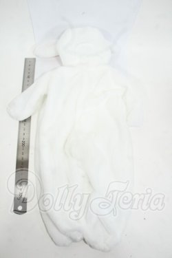 画像2: MSD＆MDD/OF:ふわふわしろうさぎさんパジャマ・ミニ Y-26-04-29-252-WT-ZY