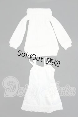 画像1: SDM＆MSD/OF:ホワイトリブニットセット・ミニ Y-26-05-15-212-WT-ZY