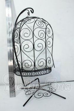 画像2: DOLL MORE/1/4 Scale Bird Cage Style Iron Chair (Black/White) Y-26-05-22-202-WT-ZY