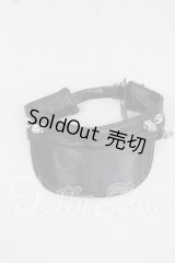 SD/OF:レザー風スタッズサンバイザー Y-26-05-22-207-WT-ZY