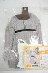 DD/OF:グレーニットワンピセット Y-26-06-02-040-WT-ZY