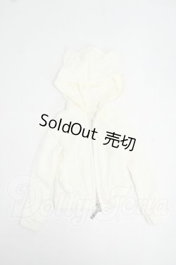 画像1: azone/OF:50cmサイズドール:AZO2 ネコミミフードパーカー Y-26-06-02-031-WT-ZY