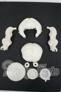 MOOWOOART/糖指数100%/未塗装ヘアパーツ:青りんごパフェ Y-26-06-16-038-WT-ZY