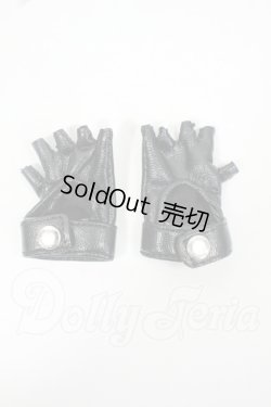 画像1: 40cmサイズドール/OF:DOLK SELECT:指ぬきレザーグローブ Y-26-06-16-236-WT-ZY