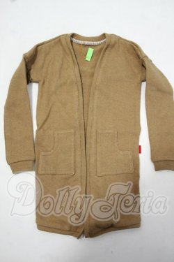 画像1: SD17B/OF:TTYA製 Natural Deep Slit Long Cardigan(Brown) Y-26-07-14-070-WT-ZY