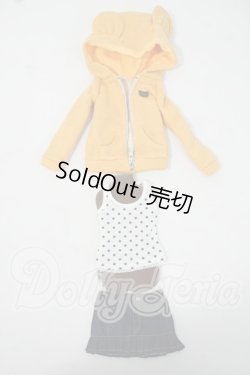 画像1: MDD/クマ耳パーカーセット・ミニ Y-26-07-07-204-WT-ZY