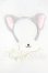 画像1: SDM/OF：マスク＆ねこみみカシューシャ（グレー） Y-26-07-21-027-WT-ZY (1)