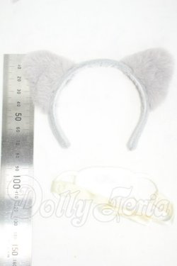 画像2: SDM/OF：マスク＆ねこみみカシューシャ（グレー） Y-26-07-21-027-WT-ZY