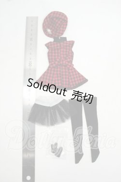 画像2: リカちゃん/OF:チェックワンピースドレスセット 2016年AWカジュアルコレクション:リトルファクトリー製 Y-26-07-21-180-WT-ZY