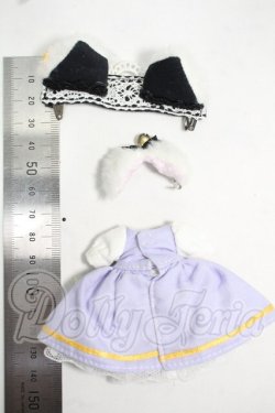 画像2: オビツ11/OF:RE:VANILLA*様製 黒猫へドレ+お菓子のラインワンピ♪ Y-26-07-28-011-WT-ZY