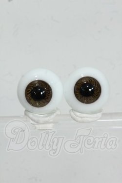 画像1: 16mm/Hand Glass Craft製 グラスアイ Y-26-07-28-084-WT-ZY