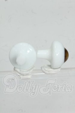 画像2: 16mm/Hand Glass Craft製 グラスアイ Y-26-07-28-084-WT-ZY