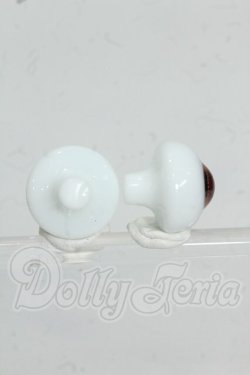画像2: 16mm/Hand Glass Craft製 グラスアイ Y-26-07-28-082-WT-ZY