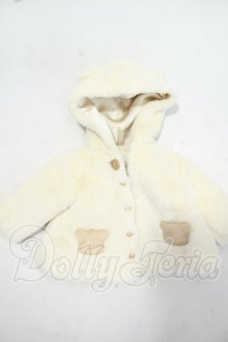 画像1: MDD/くま耳ファーコート（クリーム）・ミニ Y-26-08-25-256-WT-ZY