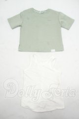 SD/OF:NJP刺繍ロゴTシャツセット（マッチャ） Y-26-09-08-113-WT-ZY