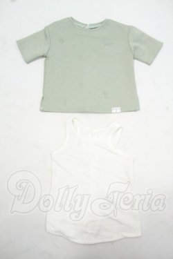 画像1: SD/OF:NJP刺繍ロゴTシャツセット（マッチャ） Y-26-09-08-113-WT-ZY