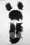 画像1: 9-10inch/ウィッグ Y-26-09-08-100-WT-ZY (1)