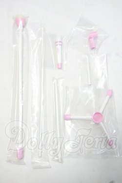 画像1: DD/小物：DD用 マイク＆マイクスタンドセット(パステルピンク) 「ドルフィードリームアクセサリーズ」 ドールズパーティ25・アフター限定 Y-26-09-08-296-WT-ZY