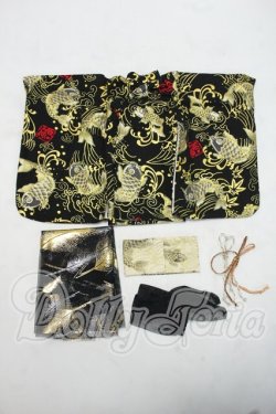 画像1: MDD MSD/OF：ミニ着物 金色鯉 Y-26-09-15-172-WT-ZY