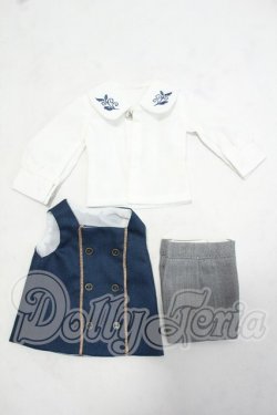 画像1: 幼SD/OF:インディゴエンブロイダリーBOY・ちび Y-26-10-06-017-WT-ZY