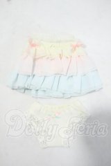 azone/OF:45~50cm お砂糖リボンフリルスカート Y-26-10-06-047-WT-ZY