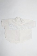 SD/OF: 開襟スクエアシャツ アイボリー/1/3　60ｃｍ　BJD　MJD　衣装　ドール用 A-26-02-18-082-NY-ZA