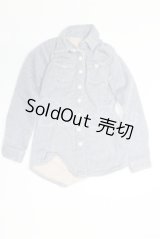 azone/OF:50ｃｍデニムシャツ ブルー/0 A-26-02-18-084-NY-ZA