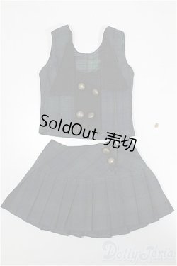 画像1: DD/OF: チェックベスト スカート セットアップ グリーン/0 A-26-02-04-294-NY-ZA