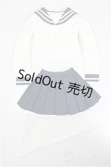 DD/OF:セーラー ジャケット スカート セットアップ シロネイビー/0 A-26-02-04-287-NY-ZA