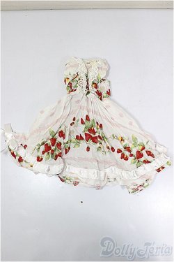 画像1: MDD/OF:ワンピース いちご柄　シロ/0 A-26-02-04-290-NY-ZA