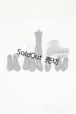 画像1: リカちゃん・ジェニーちゃんサイズ /OF:靴　クロ5 シロ1/ファッションドール　衣装 A-26-02-04-266-NY-ZA