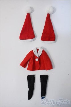 画像1: 25〜27cmドール/OF:ディーラー様製サンタ衣装セット Y-24-12-25-185-KN-ZY