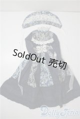 SDGｒG/OF:クラシカル柄ワンピース・紺 U-25-07-22-192-NY-ZU