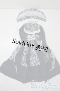 SDGｒG/OF:クラシカル柄ワンピース・紺 U-25-07-22-192-NY-ZU