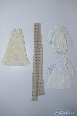 画像1: 22〜24cmドール/OF：ワンピース2点セット A-24-07-03-1047-KD-ZU
