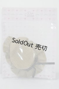 【新品】ネオブライス/OF：deardarling：プリーツハット　ブラックリボン/ファッションドール　衣装 A-25-01-08-378-NY-ZA