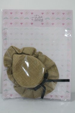 画像1: 【新品】ネオブライス/OF：deardarling：プリーツハット　ブラックリボン/ファッションドール　衣装 A-25-01-08-378-NY-ZA