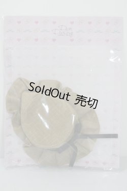 画像1: 【新品】ネオブライス/OF：deardarling：プリーツハット　ブラックリボン/ファッションドール　衣装 A-25-01-08-378-NY-ZA