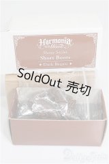 Harmonia bloom /OF:シューズシリーズ（ショートブーツ/ダークブラウン） A-24-07-24-295-NY-ZA