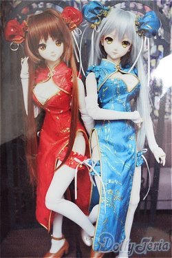 画像1: DD/OF:チャイナドレス　GINGER　TEA様製/0 A-25-02-12-418-NY-ZA