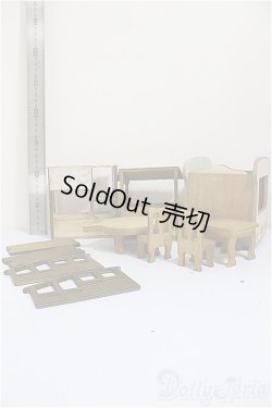 画像2: 撮影背景用/1/12ドールハウス木製/ A-25-11-12-287-KD-ZA