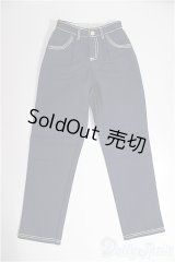 SD/OF:002タックワイドジーンズ（紺）・SD/1/3　60ｃｍ　BJD　MJD　衣装　ドール用 A-25-03-05-537-KD-ZA