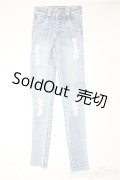 SD17B/OF：ダメージジーンズ　MELODY.C様製/1/3　70ｃｍ　BJD　MJD　衣装　ドール用 A-25-02-26-115-NY-ZA