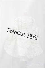 SD/OF:ローブ・ア・ラ・フランセーズ　【ホワイト】/1/3　60ｃｍ　BJD　MJD　衣装　ドール用 A-25-02-26-351-NY-ZA